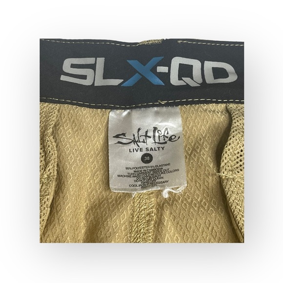 Salt Life® 𓆉 La Vida SLX Hybrid Fishing Cargo Shorts 𓆉 Khaki 38 𓆉 Work Play - Picture 13 of 16